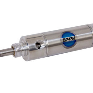2-1/2 Length Midland 39674 Series 300 Stainless Steel Push/Pull Air Cylinder Stainless Steel 8.0 Stroke 1.5 
