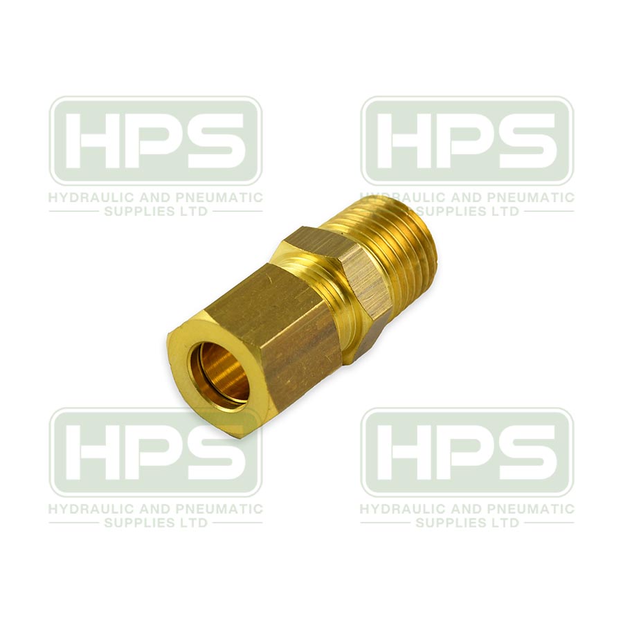 04mm OD X 1/8&quot; BSPT Brass Male Stud