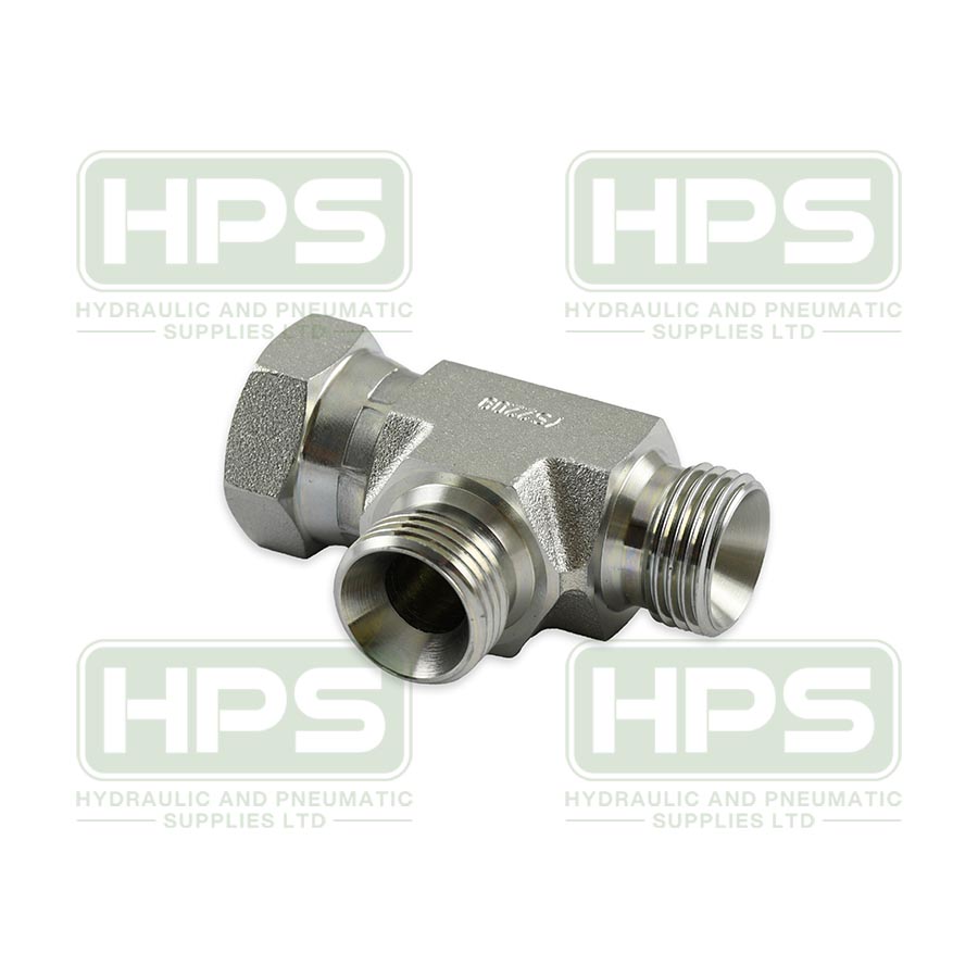 1/8&quot; BSPP Male x Female x Male Swivel Run Tee