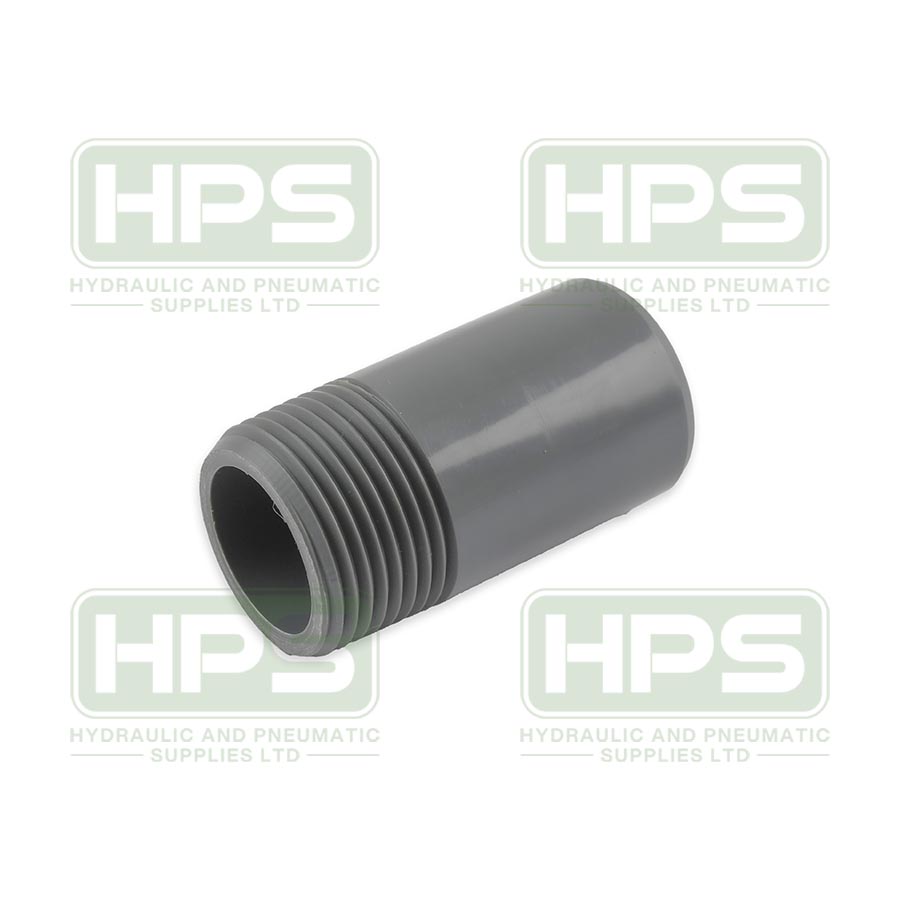 1/2&quot; ABS Plain x Threaded Nipple