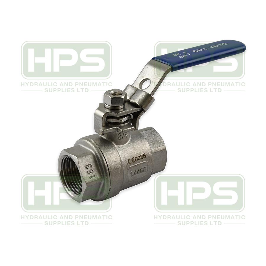 1/4&quot;bsp Stainless Steel 2pc Ball Valve Full Bore, 1000psi Rated