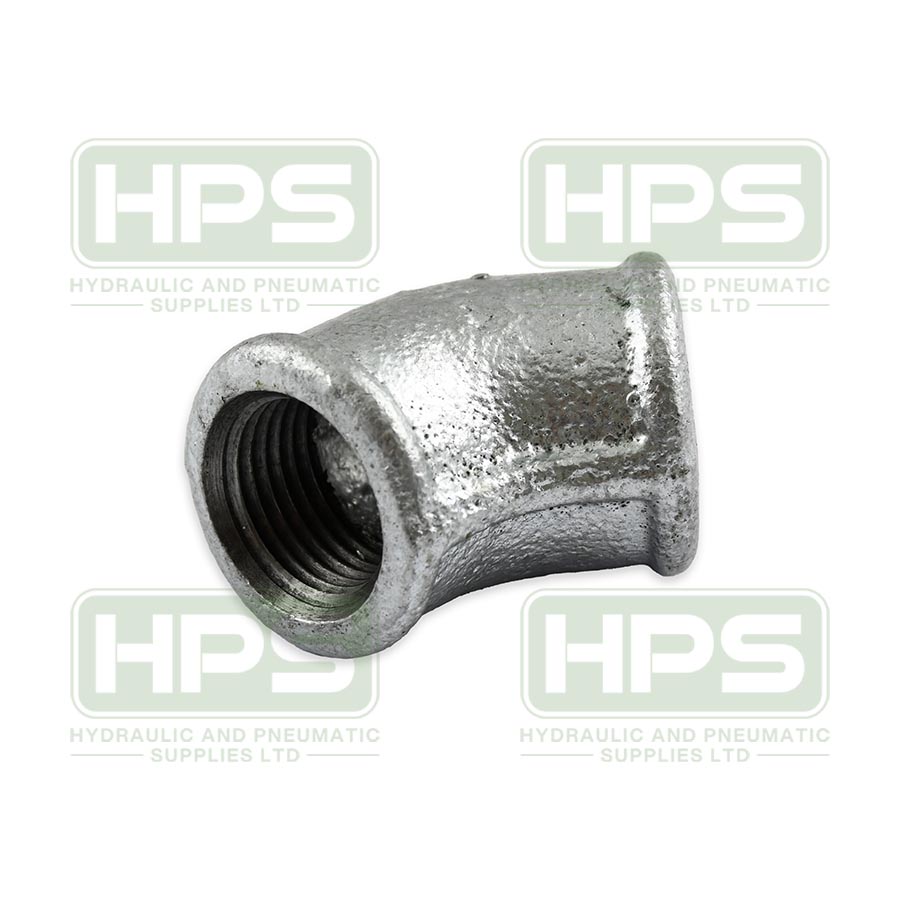 1/4&quot;bsp Galv Mall 45Deg Elbow