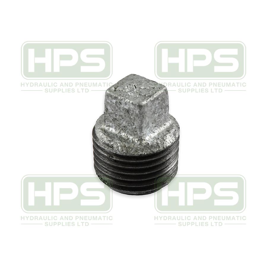 3/8&quot;bsp Galv Mall Hollow Plug