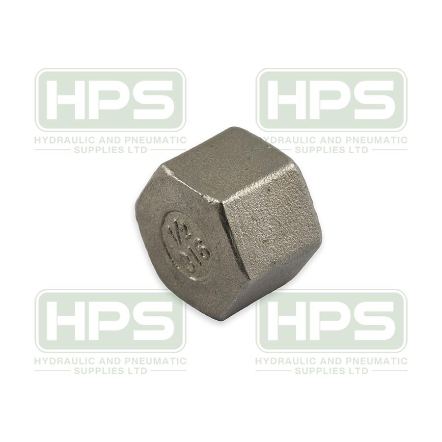 1/8&quot;  BSP FEM HEX BLANK CAP 316 S/STEEL