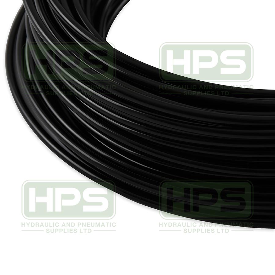 4mm OD x 2.5mm ID Black Nylon 30M