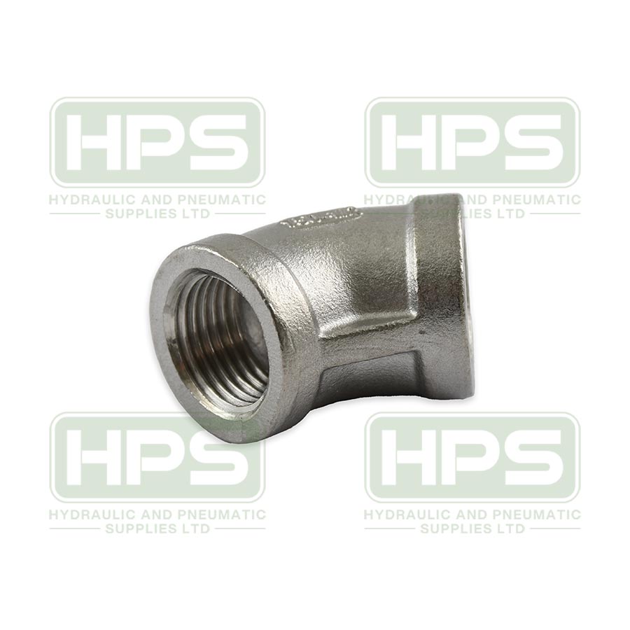 1/8&quot;  BSP FEM EQUAL ELBOW 45 S/STEEL 316