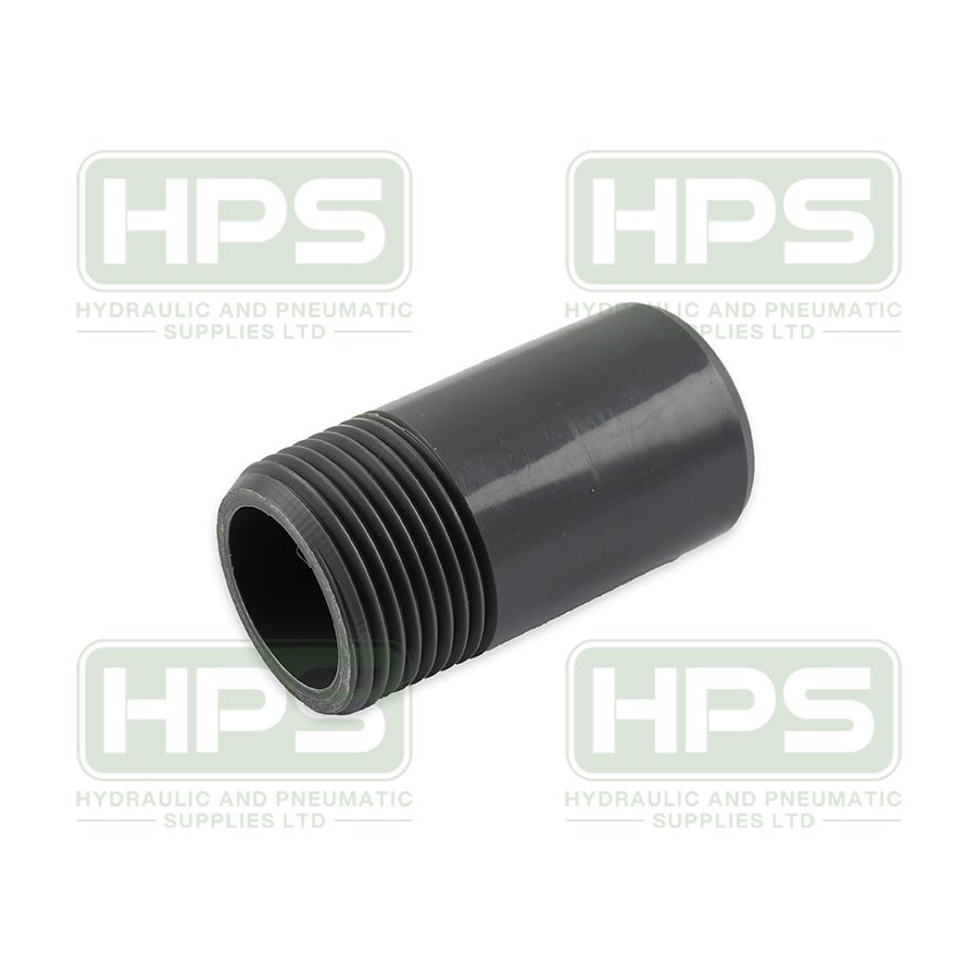 1/2&quot; PVC Plain x Threaded Nipple