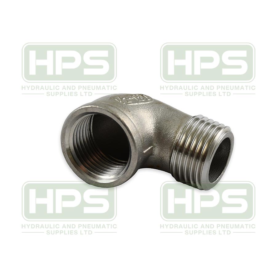 ST.STEEL ELBOW 90 1/8&quot; BSPT MALE X FEM