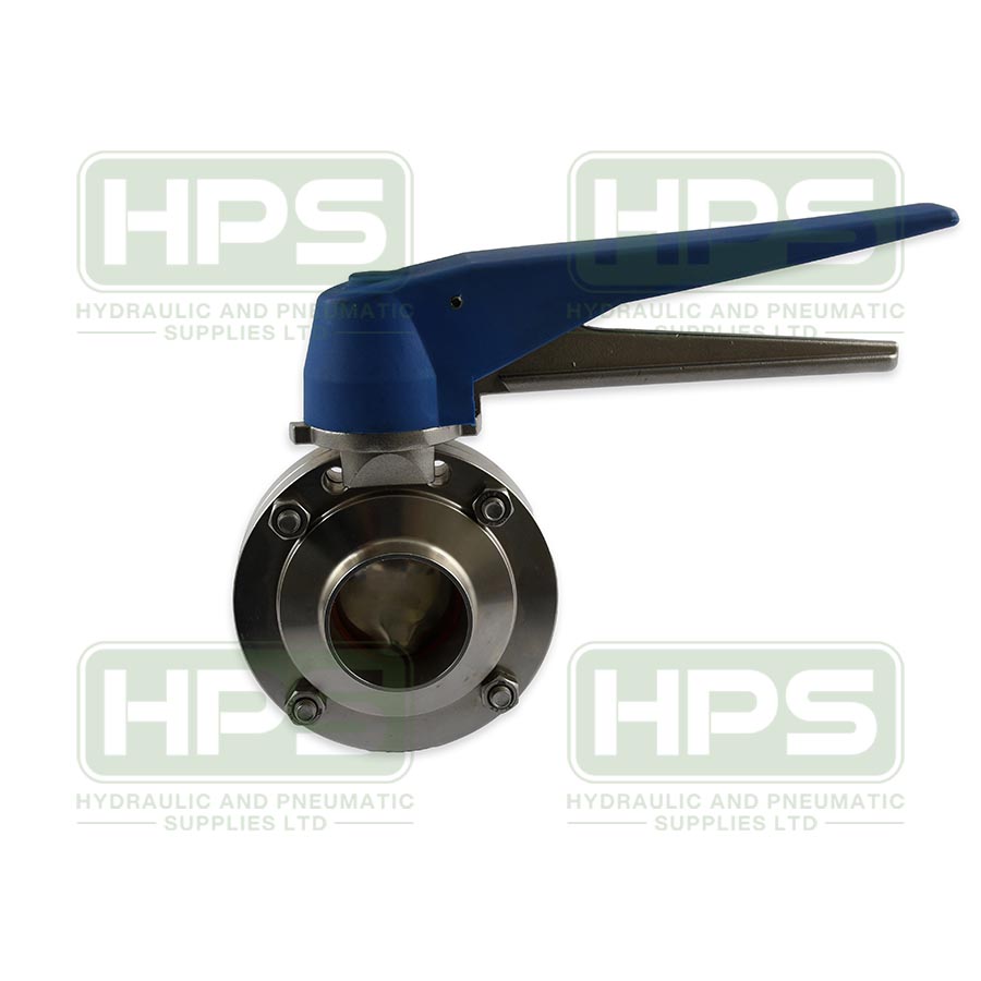 1&quot; Hygienic 316 Butterfly Valve Plain Ended