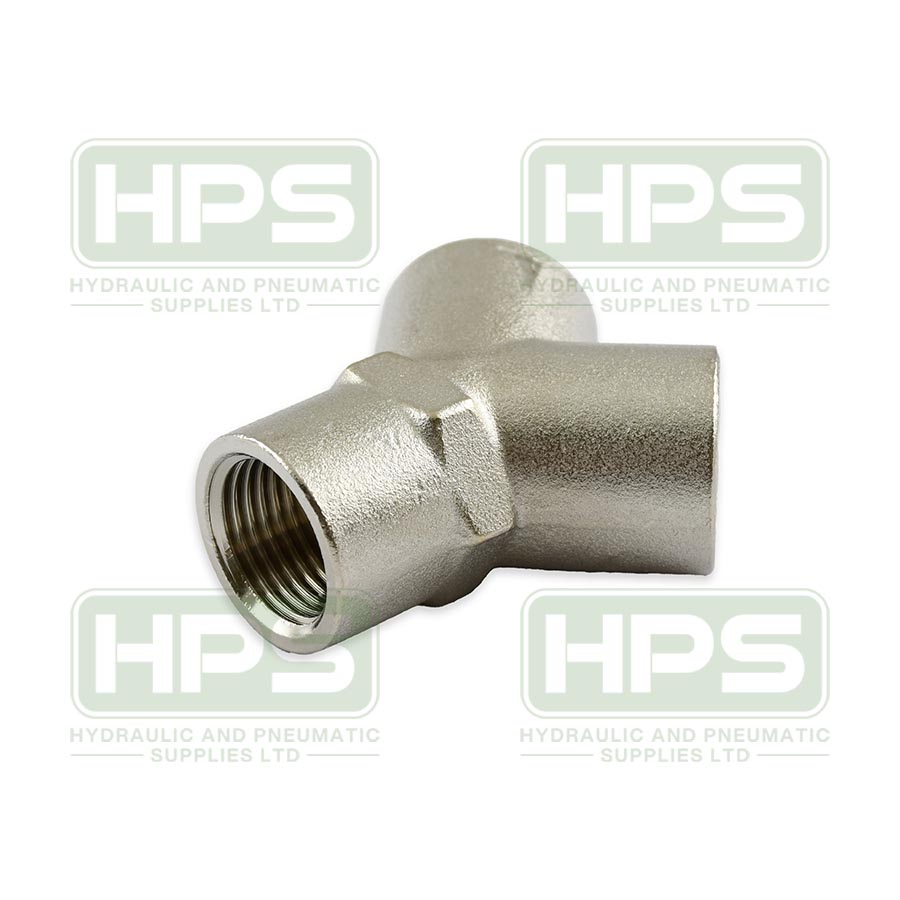 1/8&quot; BSPP Nickel Plated Brass Y Piece