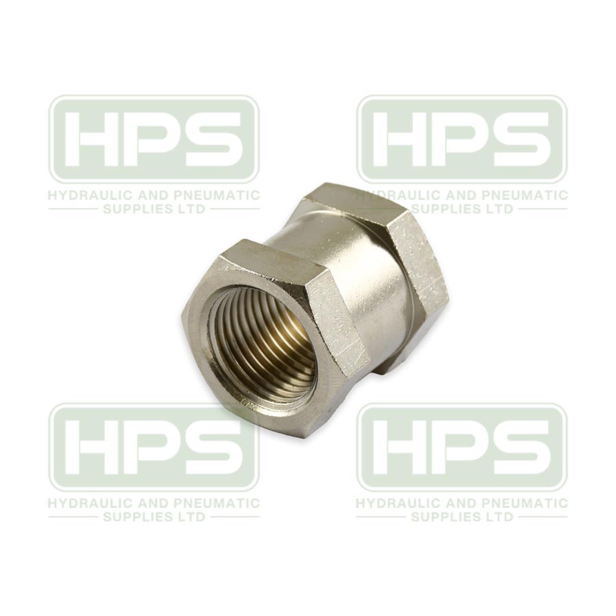 1/8&quot; X 1/8&quot; BSPP Female Nickel Plated Brass Socket